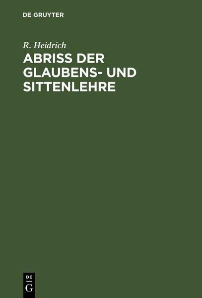 Produktbild: Abri&szlig; der Glaubens- und Sittenlehre