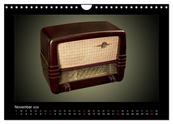 Produktbild: Dampfradios - Antike Radios mit Patina (Wandkalender 2026 DIN A4 quer), CALVENDO Monatskalender