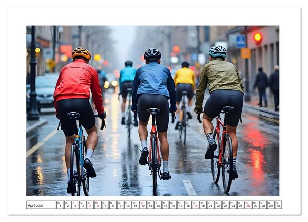 Produktbild: Kilometerkiller - Rennrad-Power im Jahresverlauf (Wandkalender 2026 DIN A2 quer), CALVENDO Monatskalender