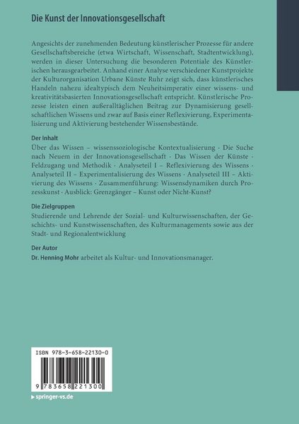 Produktbild: Die Kunst der Innovationsgesellschaft