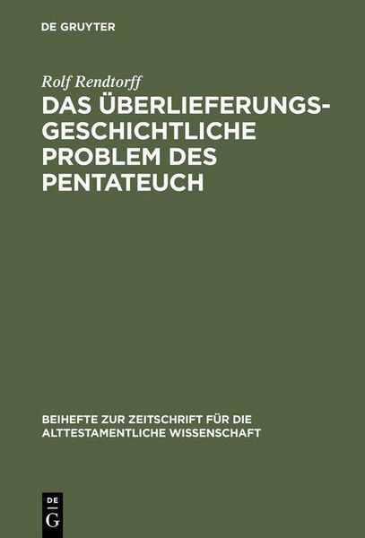 Produktbild: Das &uuml;berlieferungsgeschichtliche Problem des Pentateuch
