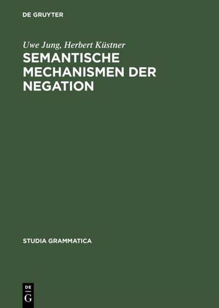 Produktbild: Semantische Mechanismen der Negation