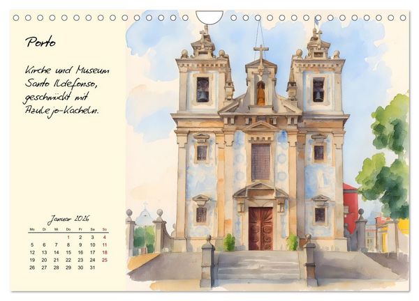 Produktbild: Portugal - Traumland am Atlantik (Wandkalender 2026 DIN A4 quer), CALVENDO Monatskalender