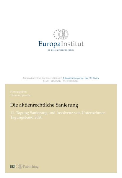 Produktbild: Die aktienrechtliche Sanierung