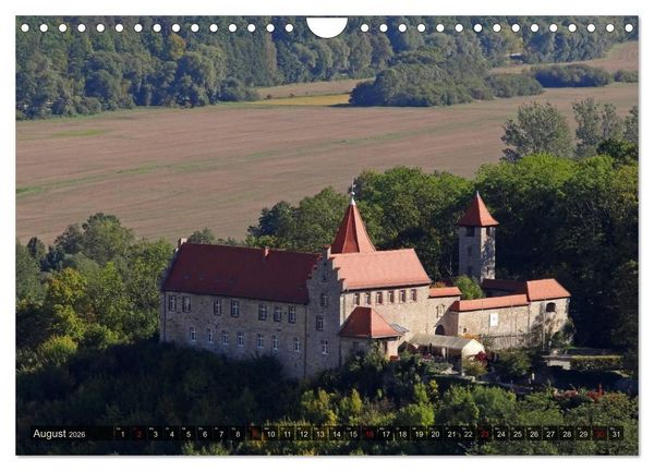 Produktbild: Wunderbares Th&uuml;ringen - Burgen (Wandkalender 2026 DIN A4 quer), CALVENDO Monatskalender