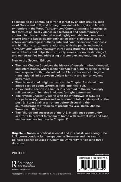 Produktbild: Terrorism and Counterterrorism