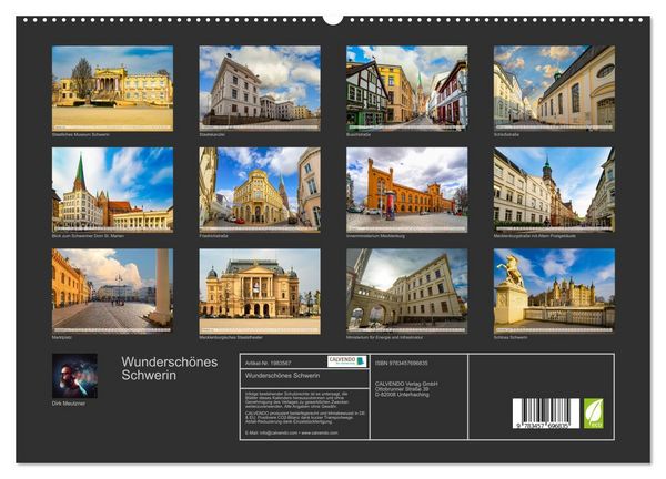 Produktbild: Wundersch&ouml;nes Schwerin (hochwertiger Premium Wandkalender 2026 DIN A2 quer), Kunstdruck in Hochglanz