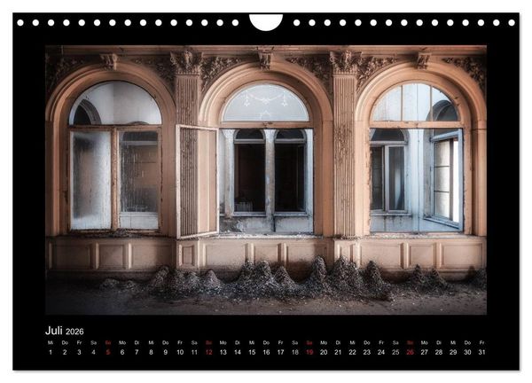 Produktbild: Lost Places - vergessene orte vergessener glanz (Wandkalender 2026 DIN A4 quer), CALVENDO Monatskalender