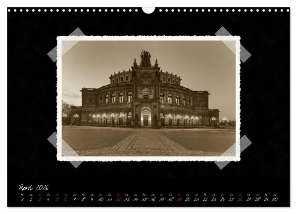 Produktbild: Dresden - Ein Kalender mit Fotografien wie aus einem alten Fotoalbum (Wandkalender 2026 DIN A3 quer), CALVENDO Monatskalender