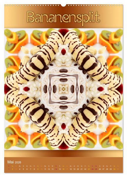 Produktbild: Kulinarische Mandalas (Wandkalender 2026 DIN A2 hoch), CALVENDO Monatskalender