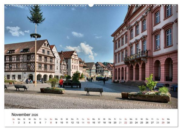 Produktbild: Gengenbach - romantisches Kleinod im Schwarzwald (hochwertiger Premium Wandkalender 2026 DIN A2 quer), Kunstdruck in Hochglanz