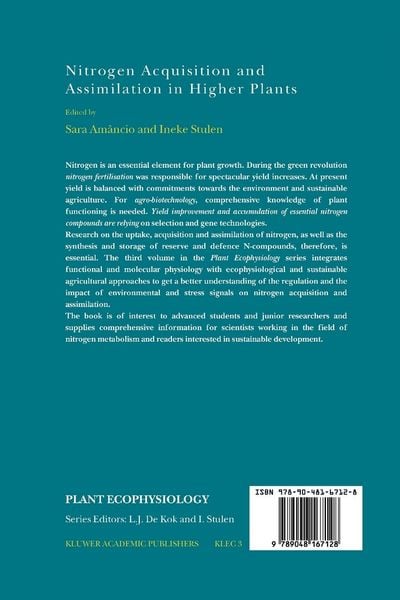 Produktbild: Nitrogen Acquisition and Assimilation in Higher Plants