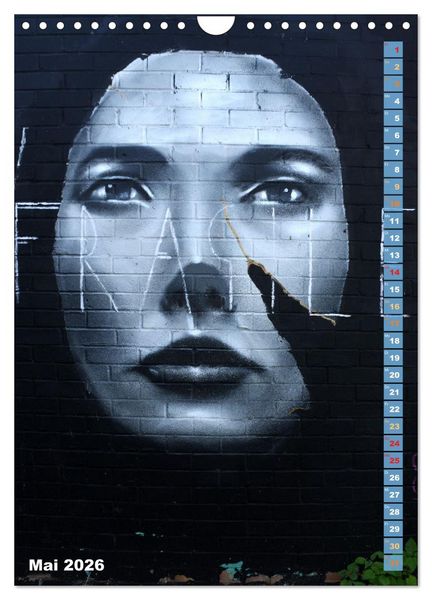 Produktbild: London - Hotspot der Street Art (Wandkalender 2026 DIN A4 hoch), CALVENDO Monatskalender