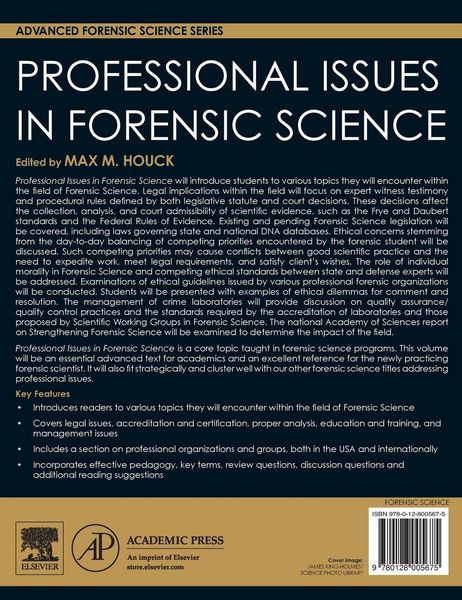 Produktbild: Professional Issues in Forensic Science