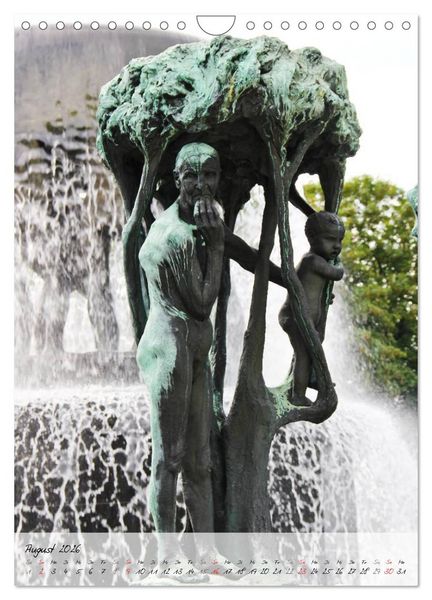 Produktbild: Vigeland (Wandkalender 2026 DIN A4 hoch), CALVENDO Monatskalender