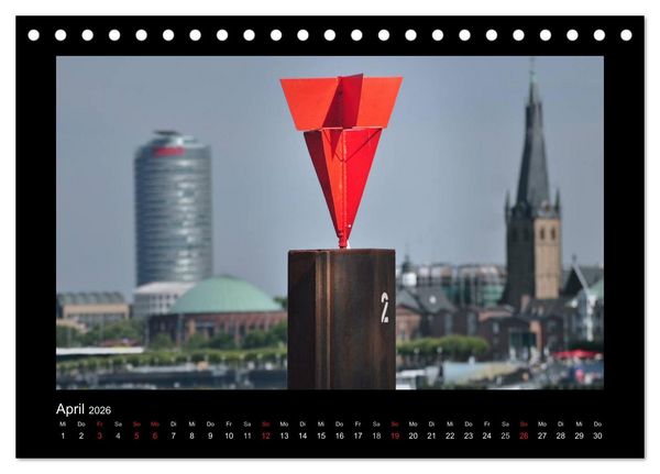 Produktbild: Rot (Tischkalender 2026 DIN A5 quer), CALVENDO Monatskalender