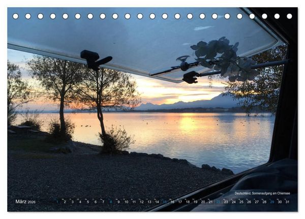 Produktbild: Vanlife - Leben, fahren, frei sein mit dem Wohnmobil (Tischkalender 2026 DIN A5 quer), CALVENDO Monatskalender