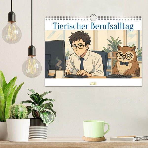 Produktbild: Tierischer Berufsalltag (Wandkalender 2026 DIN A4 quer), CALVENDO Monatskalender