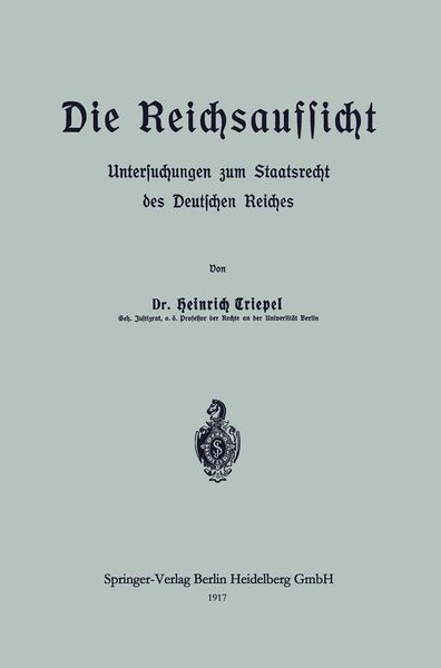 Produktbild: Die Reichsaufsicht