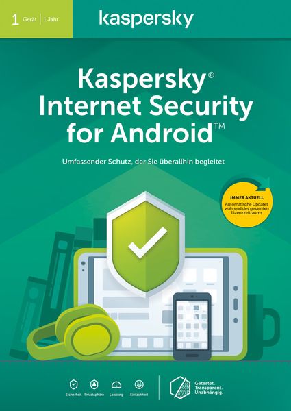 Kaspersky Internet Security for Android (1 Gerät) (CIAB)  - Onlineshop Thalia