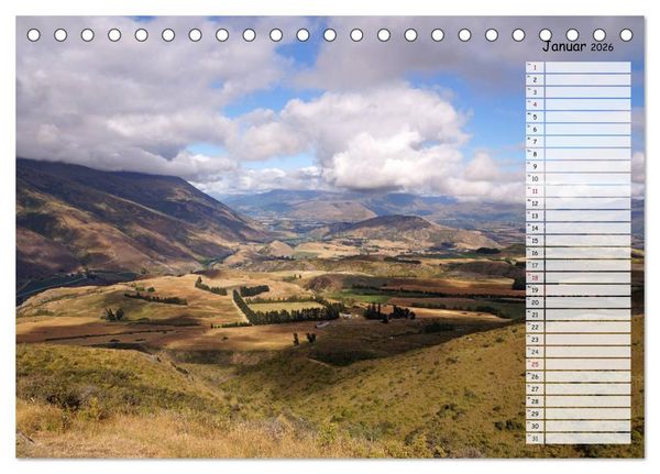 Produktbild: Kia ora, Aotearoa - Wunderbares Neuseeland (Tischkalender 2026 DIN A5 quer), CALVENDO Monatskalender
