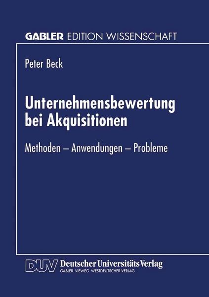 Produktbild: Unternehmensbewertung bei Akquisitionen