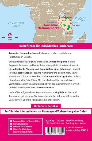 Produktbild: Reise Know-How Reiseführer Tansanias Nationalparks, Sansibar