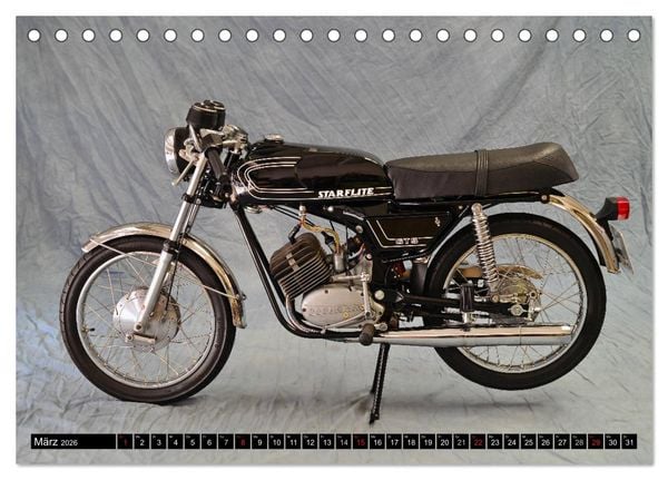 Produktbild: Starflite verkannte Moped Sch&ouml;nheiten (Tischkalender 2026 DIN A5 quer), CALVENDO Monatskalender