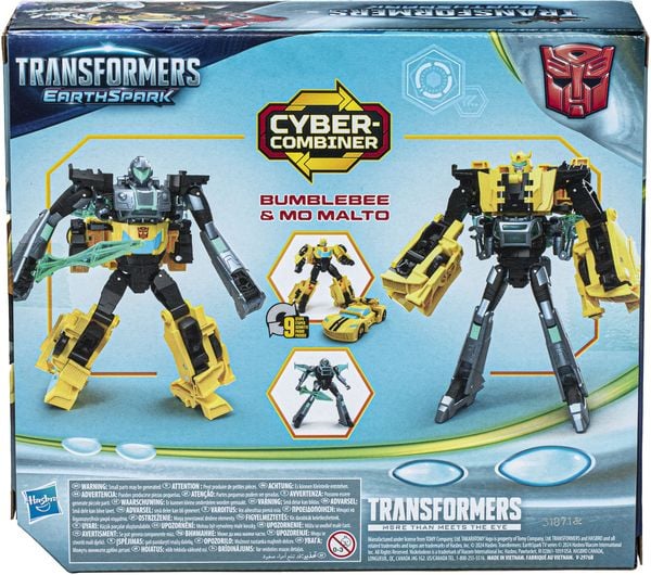 Hasbro - Transformers - EarthSpark Cyber-Combiner Bumblebee und Mo Malto