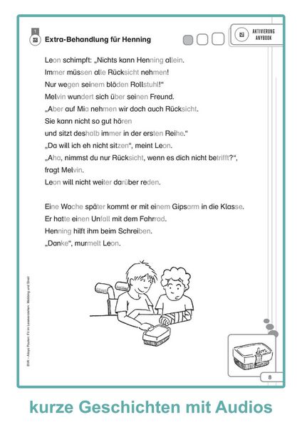 Produktbild: Fit im Leseverstehen &ndash; Mobbing und Streit