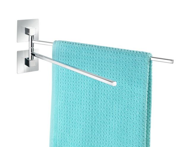 Produktbild: Turbo-Loc&reg; Edelstahl Handtuchhalter 2 Arme Quadro, rostfrei