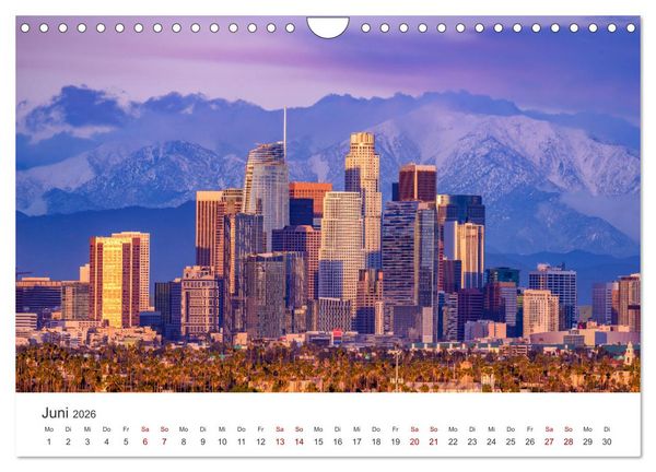 Produktbild: Los Angeles &ndash; Kalifornien (Wandkalender 2026 DIN A4 quer), CALVENDO Monatskalender
