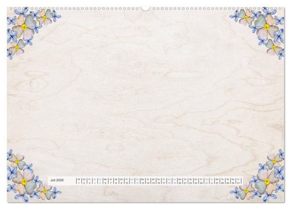 Produktbild: Bastelkalender Nostalgie-Rahmen 2026 (hochwertiger Premium Wandkalender 2026 DIN A2 quer), Kunstdruck in Hochglanz