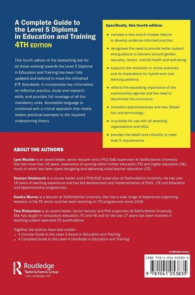 Produktbild: A Complete Guide to the Level 5 Diploma in Education and Training