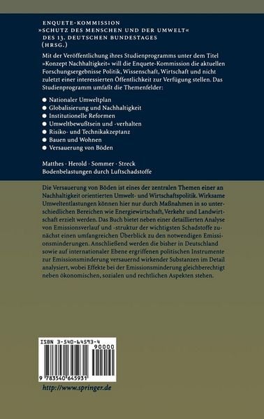 Produktbild: Bodenbelastungen durch Luftschadstoffe