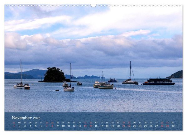 Produktbild: Magische Orte: Neuseeland (hochwertiger Premium Wandkalender 2026 DIN A2 quer), Kunstdruck in Hochglanz