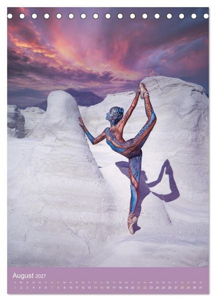 Produktbild: Bodypainting Adventures - Farbe auf nackter Haut (Tischkalender 2027 DIN A5 hoch), CALVENDO Monatskalender