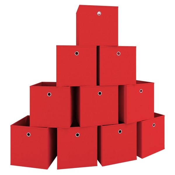 Produktbild: 10er Set Faltbox Klappbox Aufbewahrungsbox Boxas
