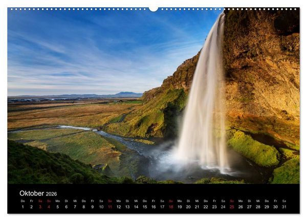 Produktbild: Island - einzigartige Landschaften (hochwertiger Premium Wandkalender 2026 DIN A2 quer), Kunstdruck in Hochglanz