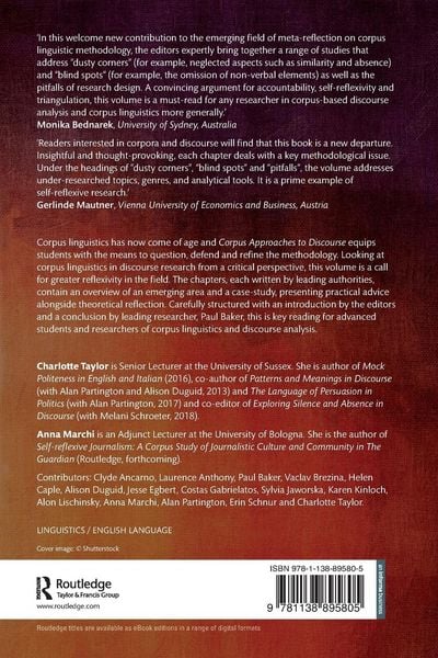 Produktbild: Corpus Approaches to Discourse