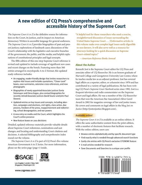 Produktbild: The Supreme Court A to Z