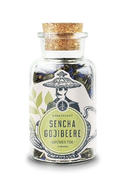 Produktbild: Ankerkraut Sencha Gojibeere Gr&uuml;ntee, Korkenglas