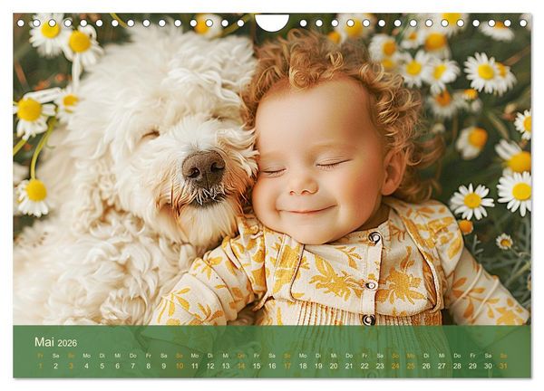 Produktbild: Zauberhafte Babys. S&uuml;&szlig;e Momente mit niedlichen Tieren (Wandkalender 2026 DIN A4 quer), CALVENDO Monatskalender