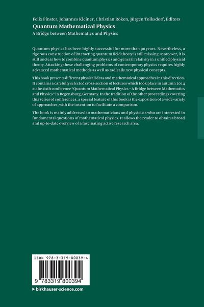 Produktbild: Quantum Mathematical Physics