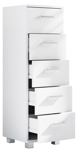 Produktbild: Holz Badm&ouml;bel Schubladen Badschrank Kommode Zalo M