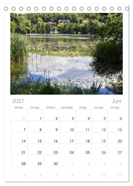 Produktbild: Tischplaner 2027 - M&auml;rkische Schweiz - Liebenswerte Orte (A5 Tischkalender zum Aufstellen) CALVENDO