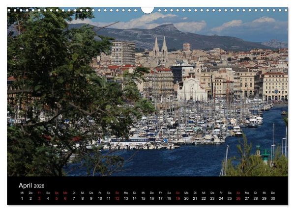 Produktbild: MARSEILLE - Die Hafenmetropole an der C&ocirc;te d'Azur (Wandkalender 2026 DIN A3 quer), CALVENDO Monatskalender