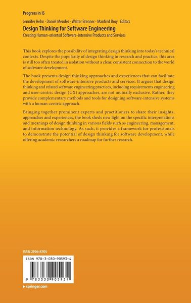 Produktbild: Design Thinking for Software Engineering