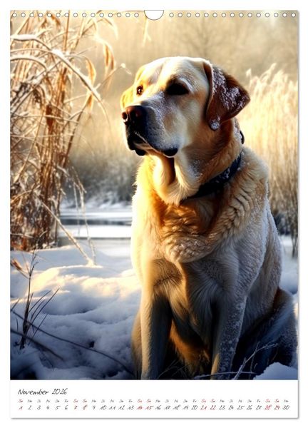 Produktbild: Der Labrador (Wandkalender 2026 DIN A3 hoch), CALVENDO Monatskalender