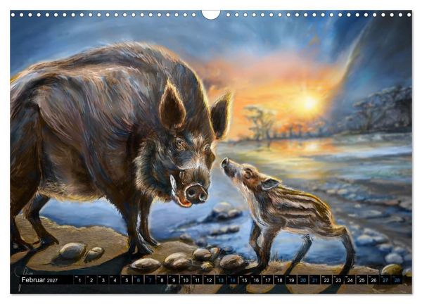 Produktbild: Tierfreunde (Wandkalender 2027 DIN A3 quer), CALVENDO Monatskalender